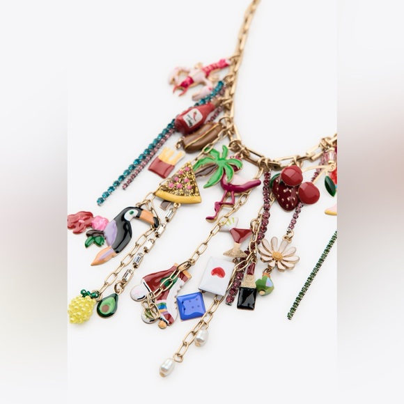 ZARA CHARM LINK NECKLACE - Picture 3 of 4